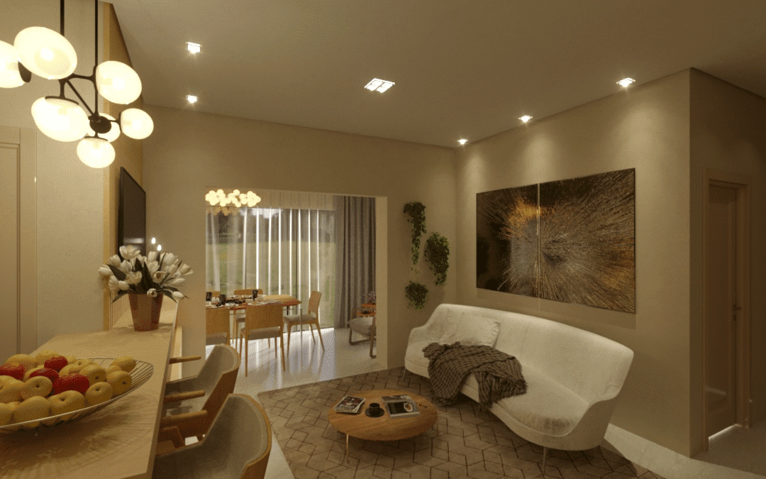 Condomínio BKO Wave Saúde: projeto de interiores moderno em um apartamento de 68 m²